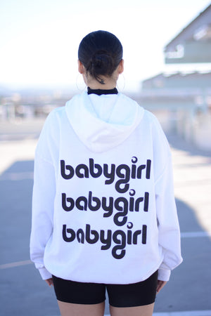 BABYGIRL HOODIE WHITE